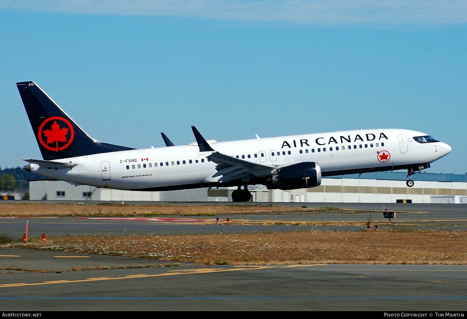 Aircraft Photo of C-FSNQ | Boeing 737-8 Max 8 | Air Canada | AirHistory.net #389825