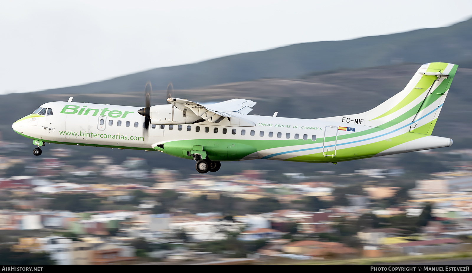 Aircraft Photo of EC-MIF | ATR ATR-72-600 (ATR-72-212A) | Binter Canarias | AirHistory.net #389842