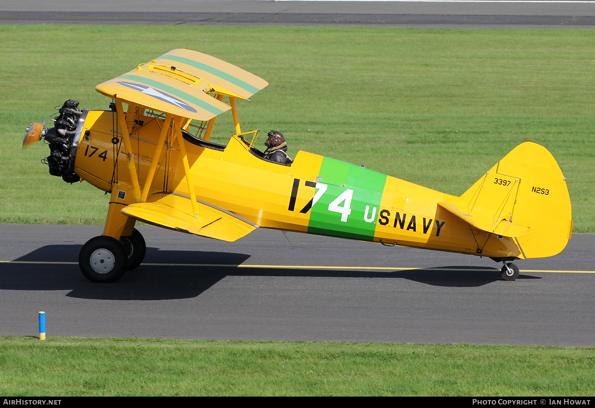 Aircraft Photo of G-OBEE / 3397 | Boeing N2S-3 Kaydet (B75N1) | USA - Navy | AirHistory.net #389910