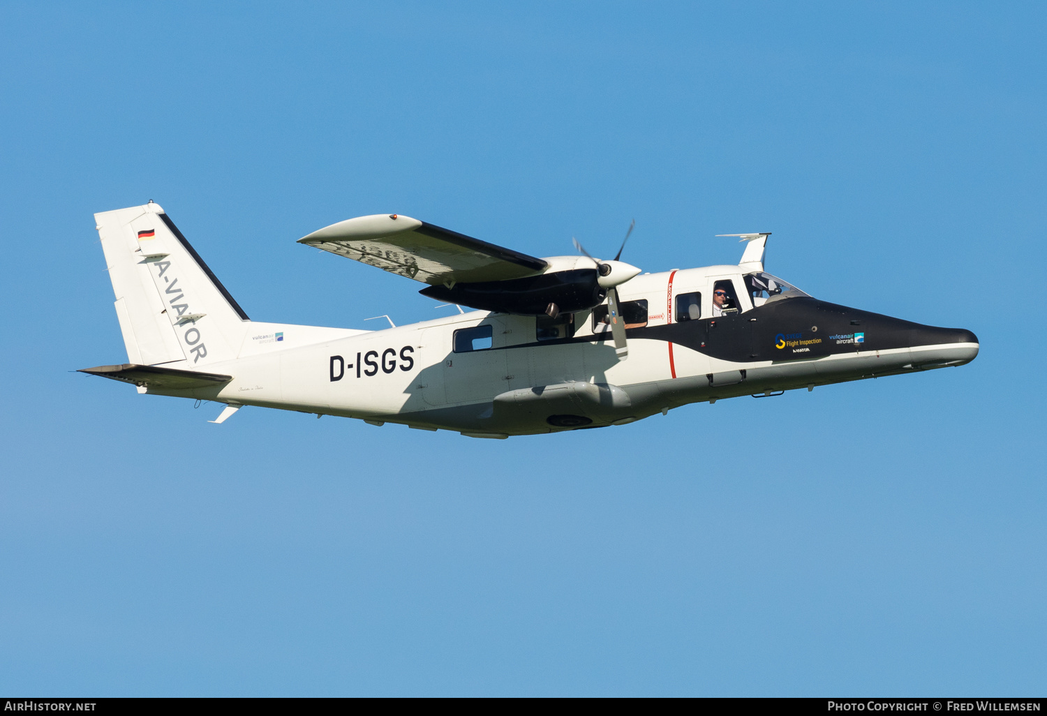 Aircraft Photo of D-ISGS | Vulcanair AP-68TP-600 A-Viator | SVEGE Flight Inspection | AirHistory.net #389922