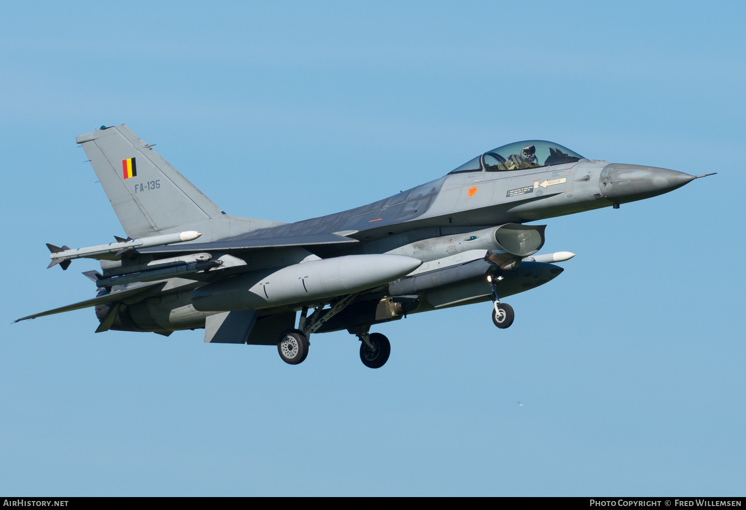 Aircraft Photo of FA-135 | General Dynamics F-16AM Fighting Falcon | Belgium - Air Force | AirHistory.net #389924