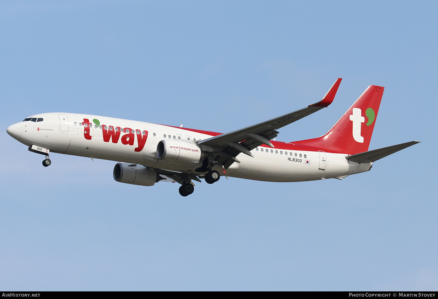 Aircraft Photo of HL8300 | Boeing 737-800 | T'way Air | AirHistory.net #390018