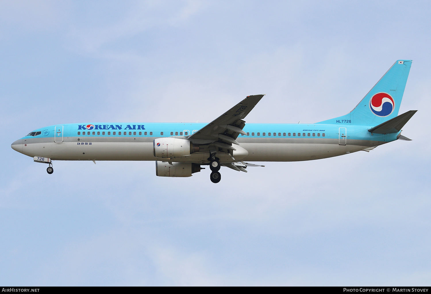 Aircraft Photo of HL7726 | Boeing 737-9B5 | Korean Air | AirHistory.net #390020