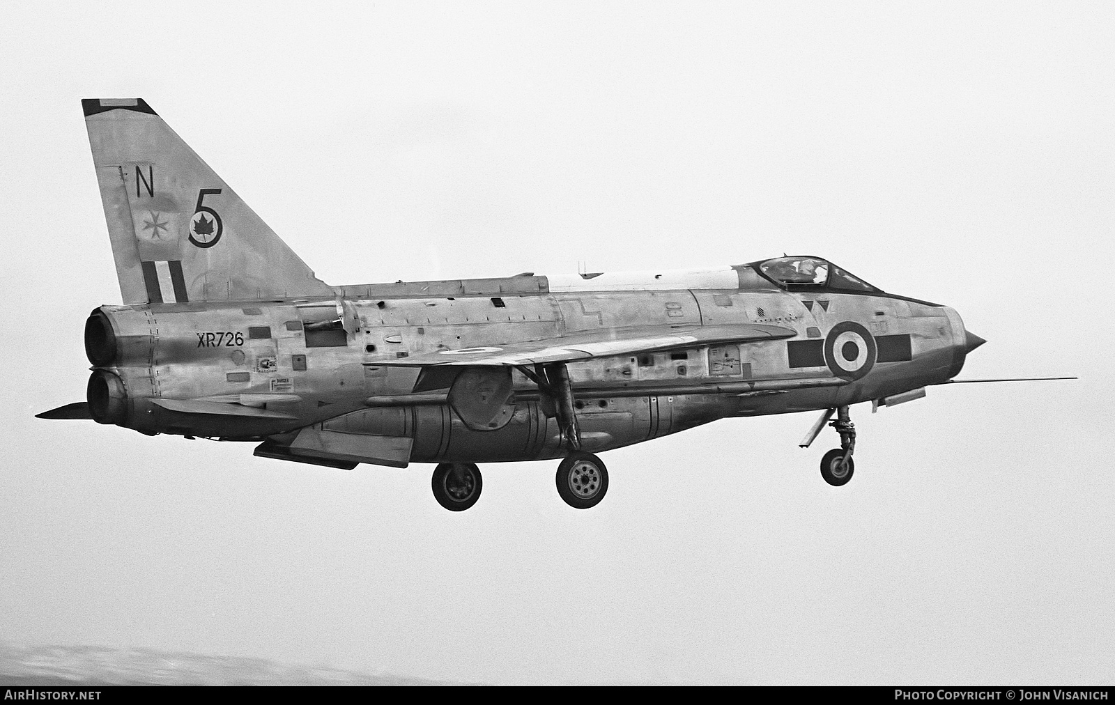 Aircraft Photo of XR726 | English Electric Lightning F6 | UK - Air Force | AirHistory.net #390082