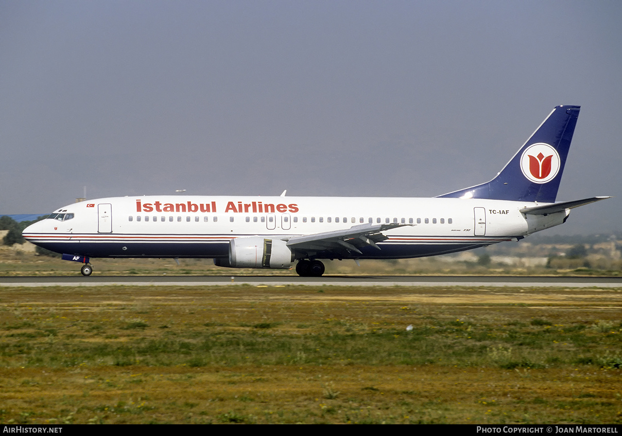 Aircraft Photo of TC-IAF | Boeing 737-43Q | Istanbul Airlines | AirHistory.net #390096