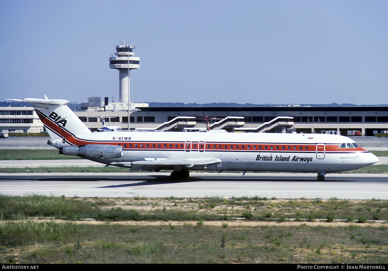 Aircraft Photo of G-AYWB | BAC 111-531FS One-Eleven | British Island Airways - BIA | AirHistory.net #390097