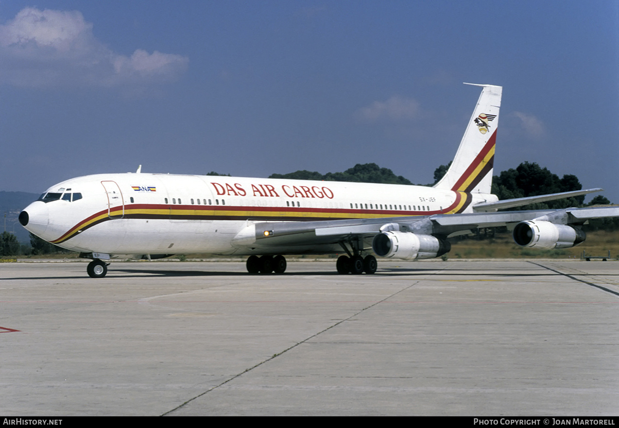 Aircraft Photo of 5X-JEF | Boeing 707-379C | DAS Air Cargo - Dairo Air Services | AirHistory.net #390174