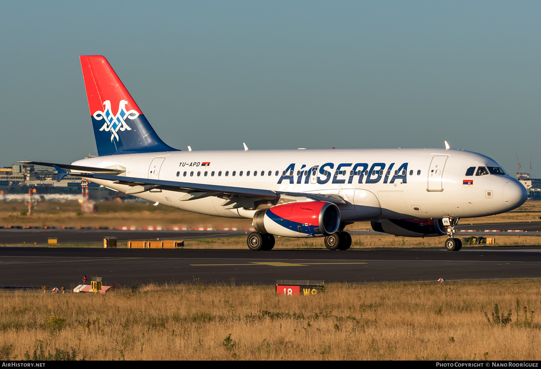 Aircraft Photo of YU-APD | Airbus A319-132 | Air Serbia | AirHistory.net #390292