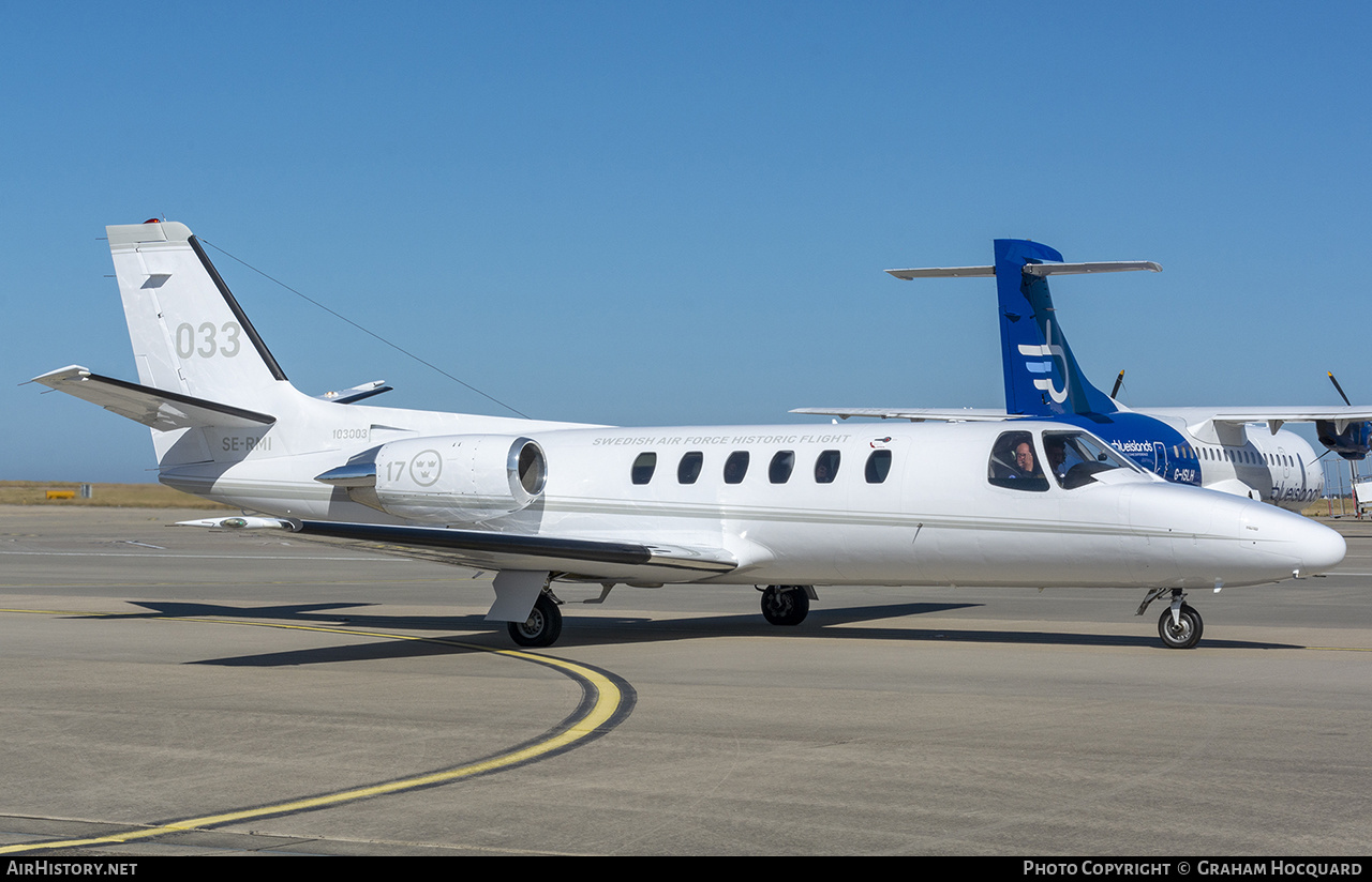Aircraft Photo of SE-RMI / 103003 | Cessna 550 Citation Bravo | Swedish Air Force Historic Flight | Sweden - Air Force | AirHistory.net #390349