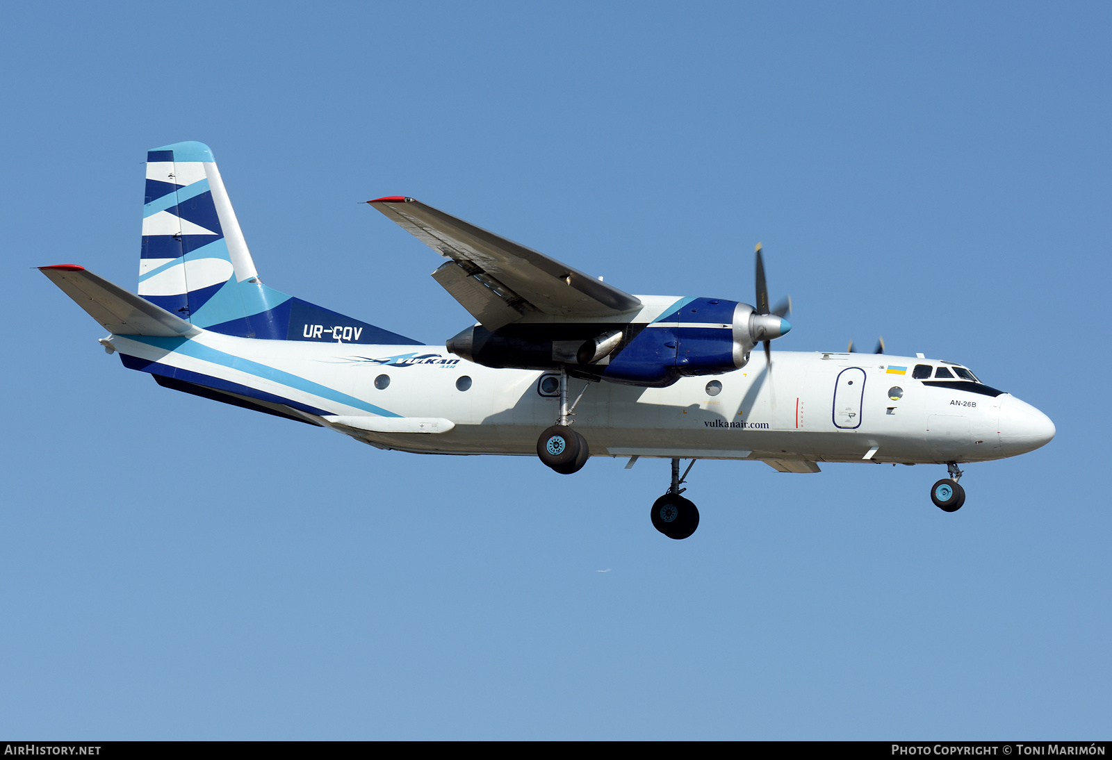 Aircraft Photo of UR-CQV | Antonov An-26B | Vulkan Air | AirHistory.net #390389