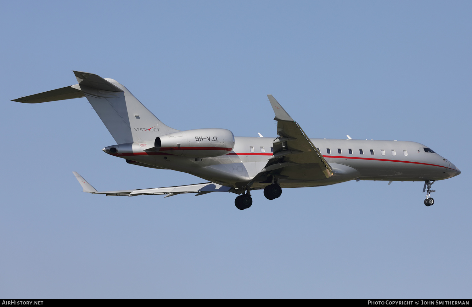 Aircraft Photo of 9H-VJZ | Bombardier Global 6000 (BD-700-1A10) | VistaJet | AirHistory.net #390406