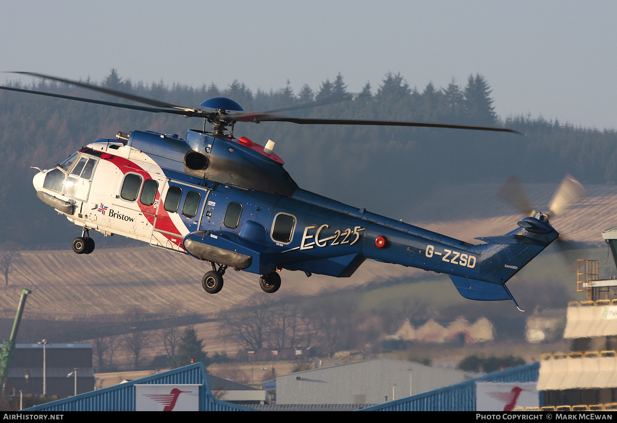 Aircraft Photo of G-ZZSD | Eurocopter EC-225LP Super Puma Mk2+ | Bristow Helicopters | AirHistory.net #390505