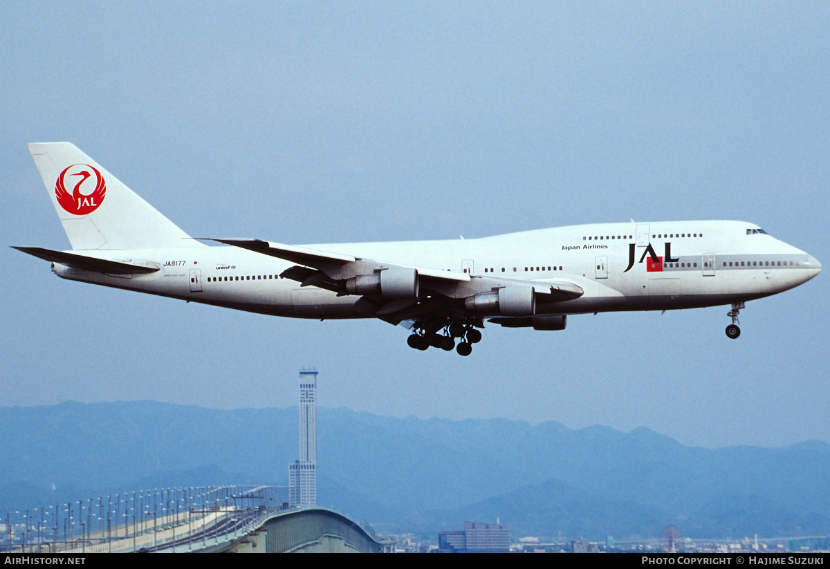Aircraft Photo of JA8177 | Boeing 747-346 | Japan Airlines - JAL | AirHistory.net #390515