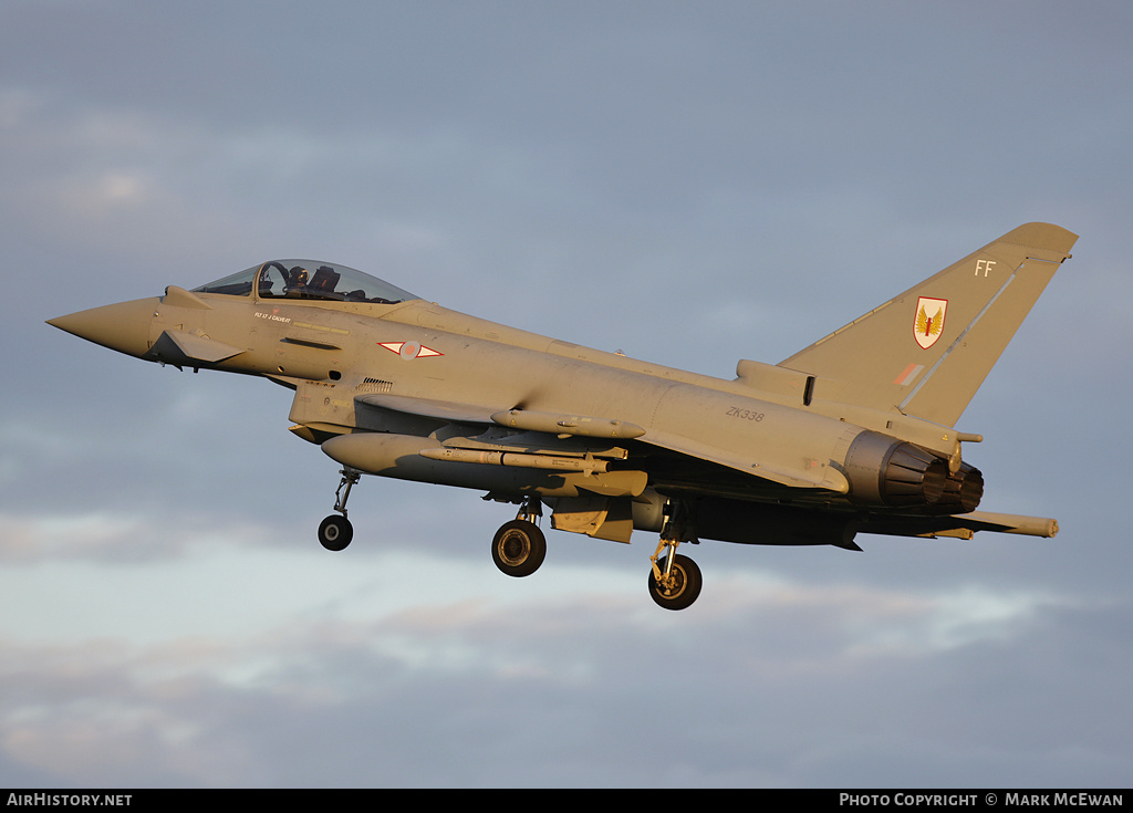 Aircraft Photo of ZK338 | Eurofighter EF-2000 Typhoon FGR4 | UK - Air Force | AirHistory.net #390533
