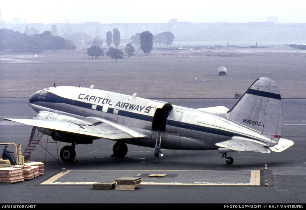 Aircraft Photo of N9890Z | Curtiss C-46D Commando | Capitol Airways | AirHistory.net #390534