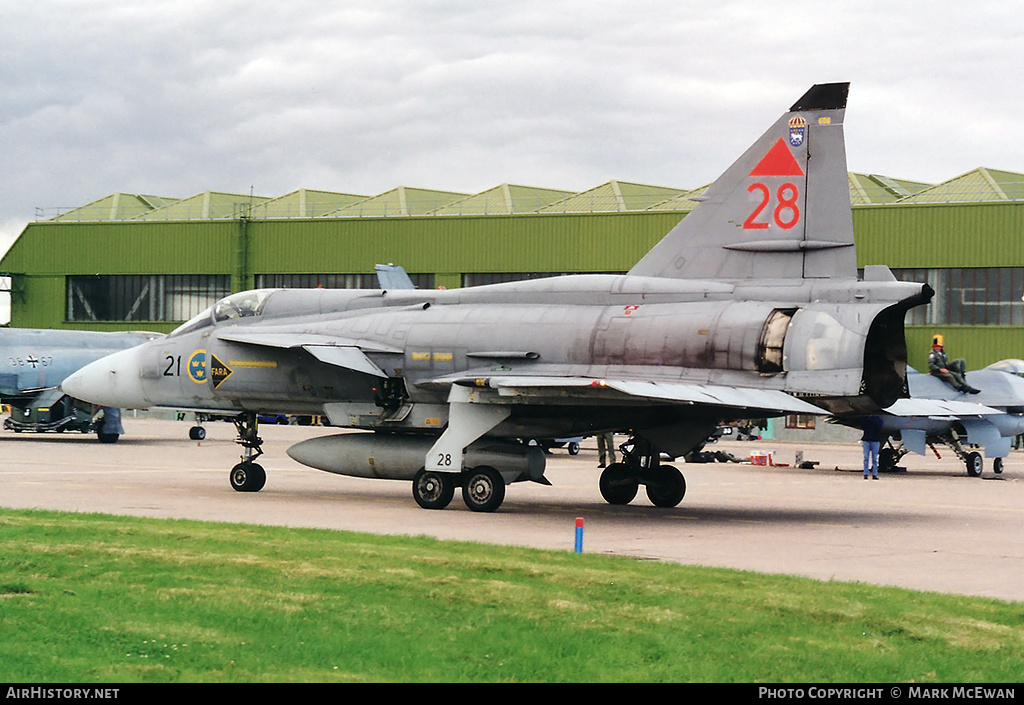 Aircraft Photo of 37408 | Saab JA37 Viggen | Sweden - Air Force | AirHistory.net #390537