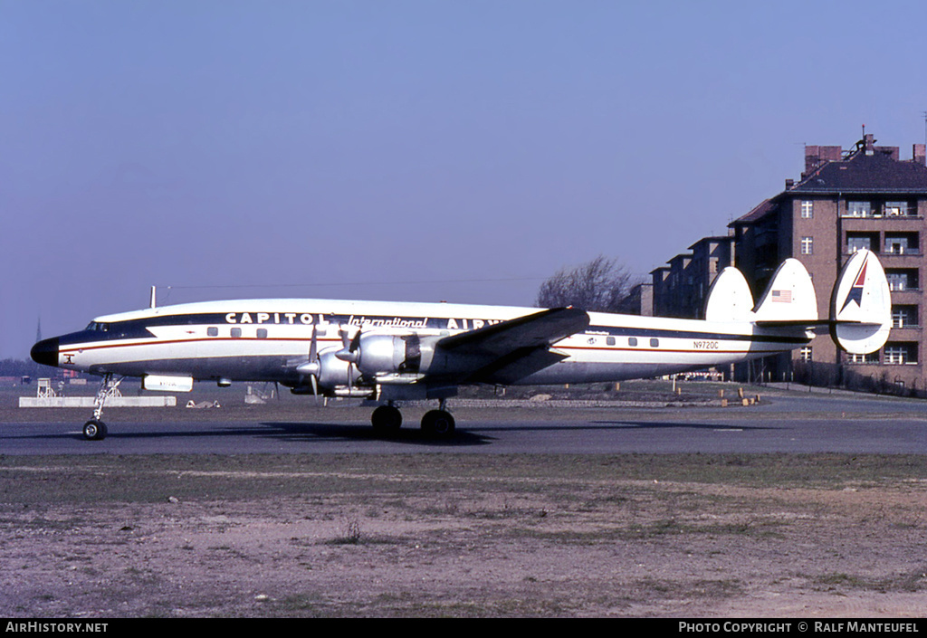 Aircraft Photo of N9720C | Lockheed L-1049G Super Constellation | Capitol International Airways | AirHistory.net #390594