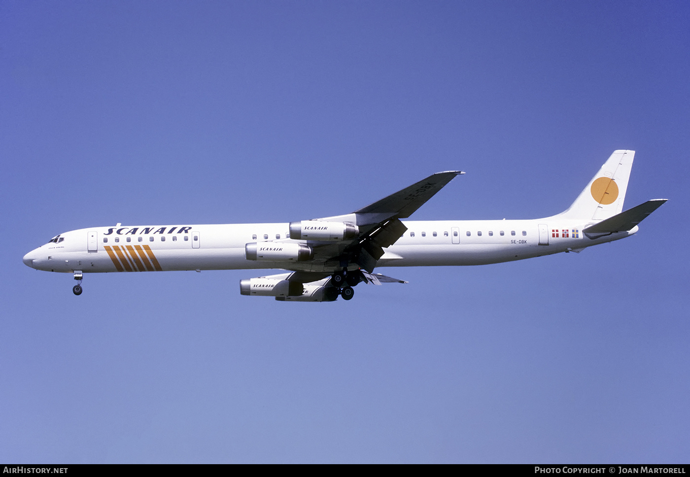 Aircraft Photo of SE-DBK | McDonnell Douglas DC-8-63 | Scanair | AirHistory.net #390595