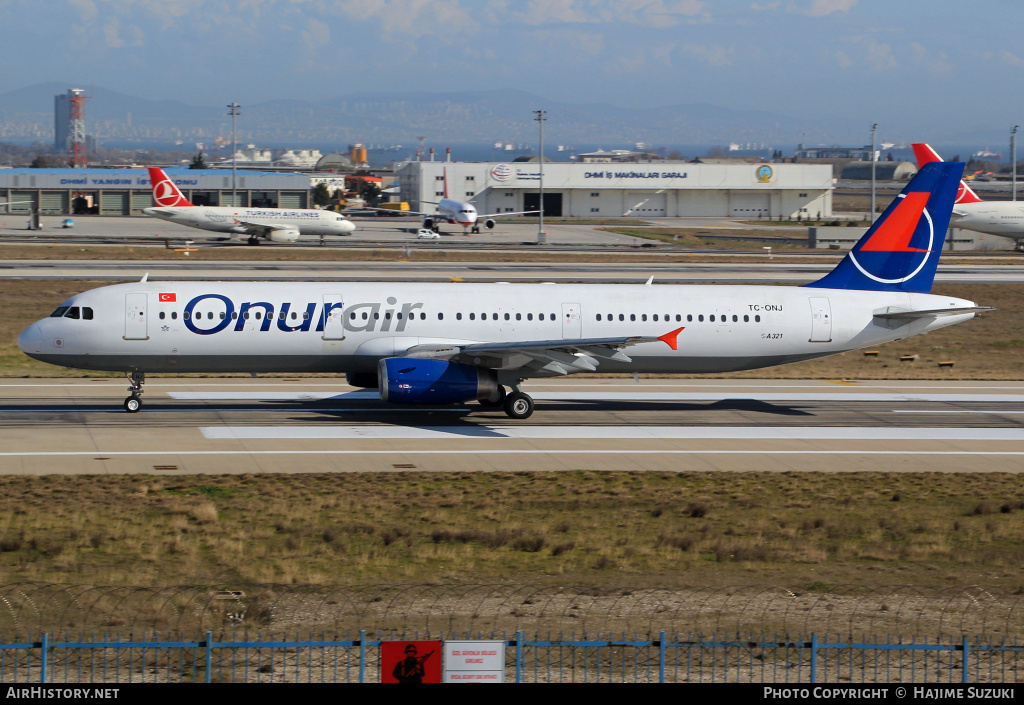 Aircraft Photo of TC-ONJ | Airbus A321-131 | Onur Air | AirHistory.net #390619