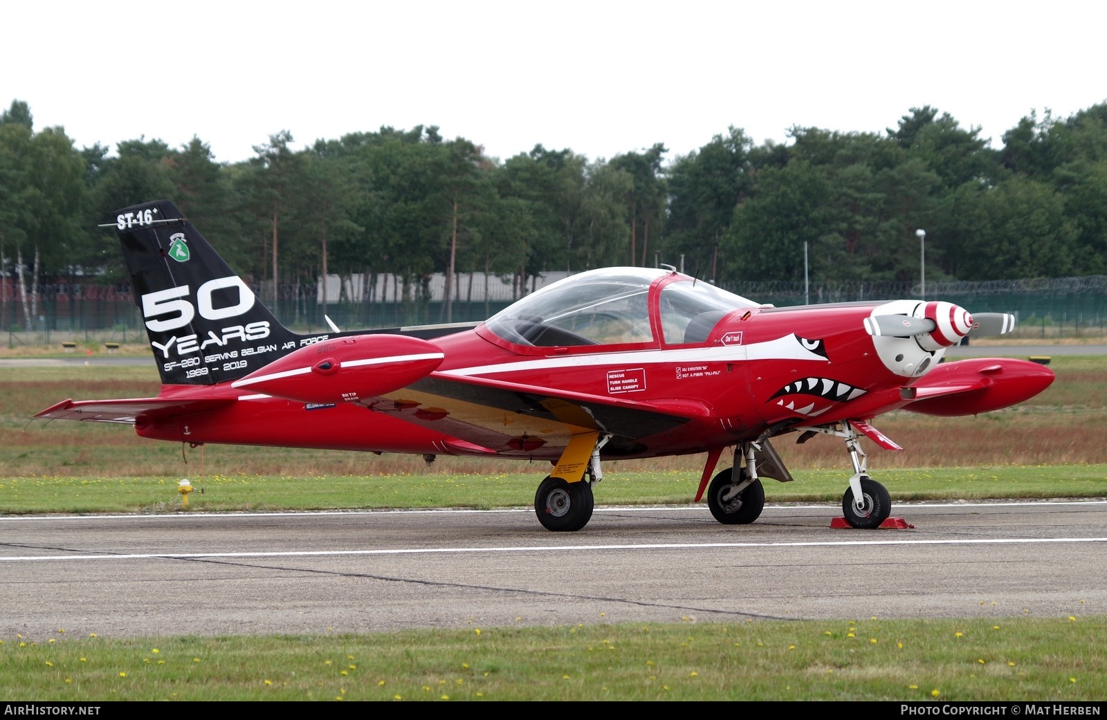 Aircraft Photo of ST-16 | SIAI-Marchetti SF-260M | Belgium - Air Force | AirHistory.net #390635