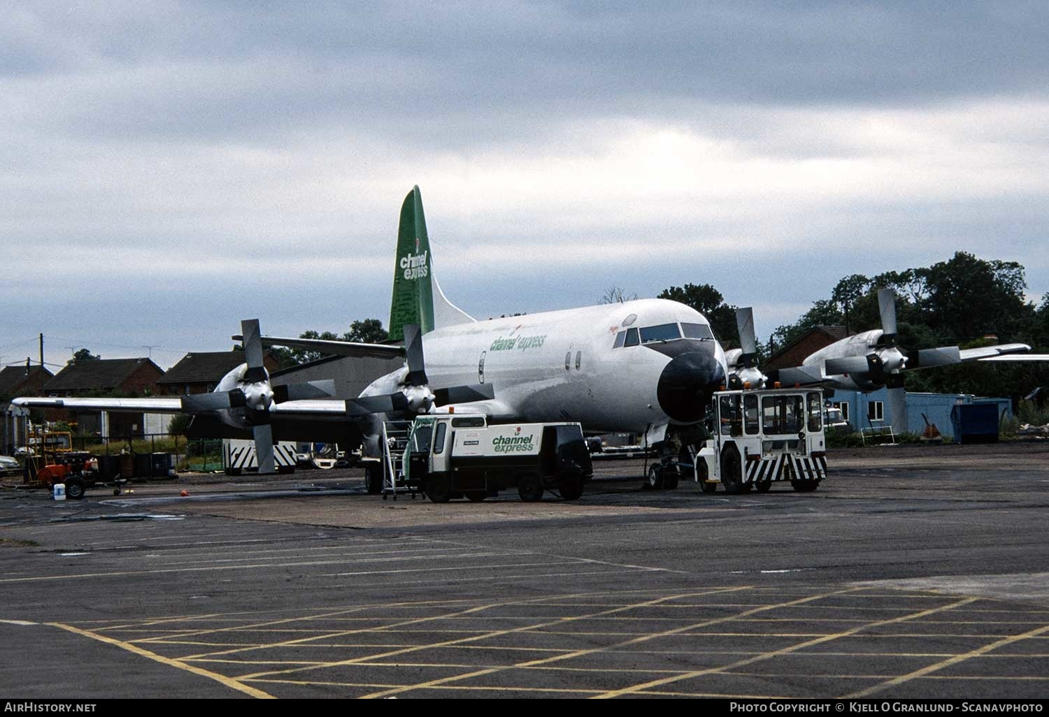 Aircraft Photo of G-CHNX | Lockheed L-188A(F) Electra | Channel Express | AirHistory.net #390668