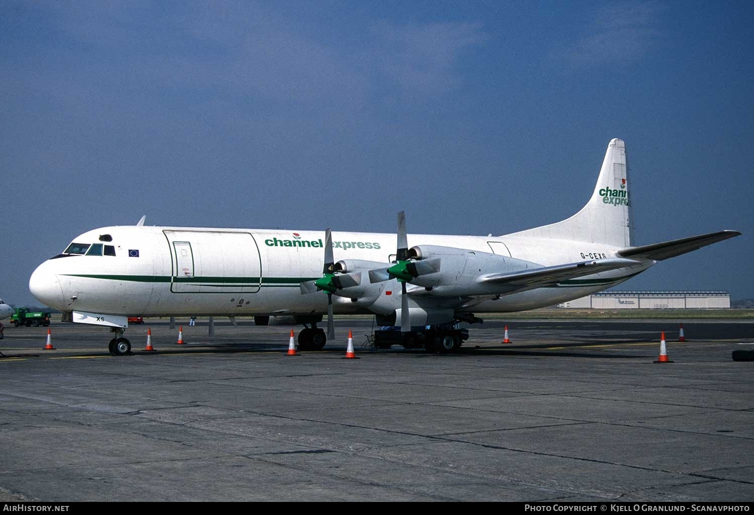 Aircraft Photo of G-CEXS | Lockheed L-188C(F) Electra | Channel Express | AirHistory.net #390671