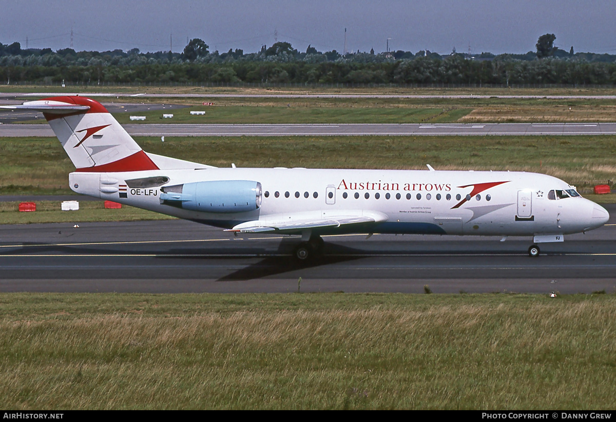 Aircraft Photo of OE-LFJ | Fokker 70 (F28-0070) | Austrian Arrows | AirHistory.net #390679