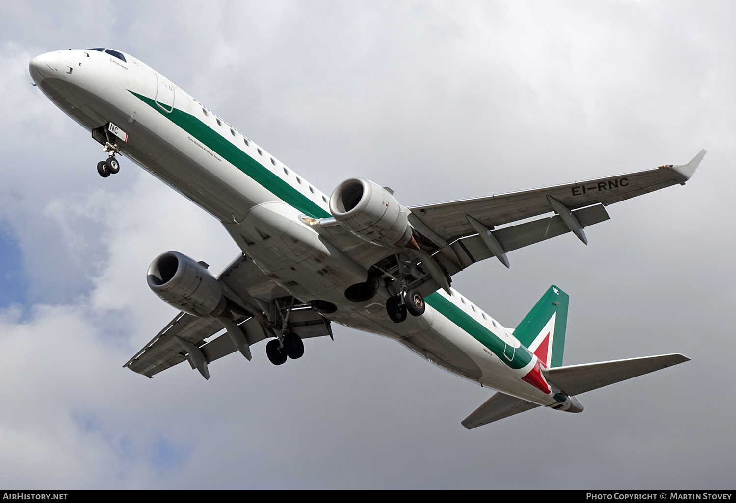 Aircraft Photo of EI-RNC | Embraer 190STD (ERJ-190-100STD) | Alitalia CityLiner | AirHistory.net #390684