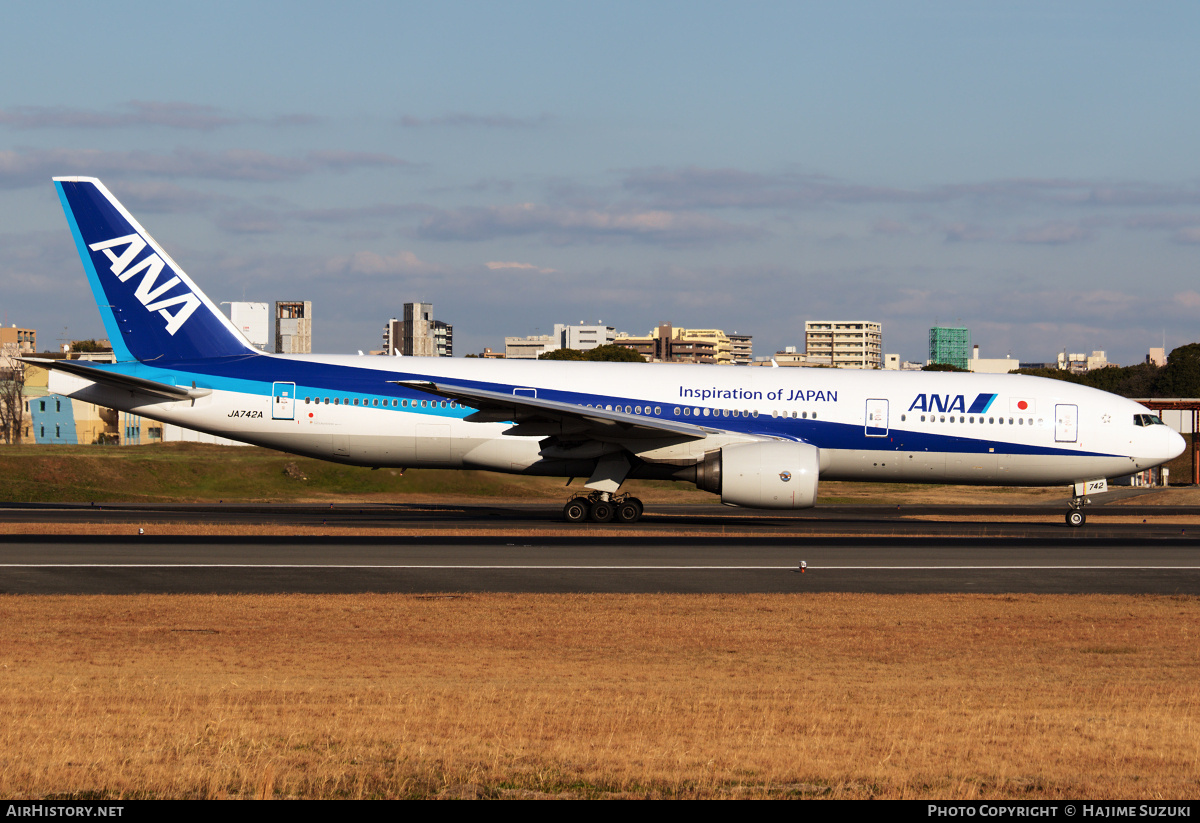 Aircraft Photo of JA742A | Boeing 777-281/ER | All Nippon Airways - ANA | AirHistory.net #390705