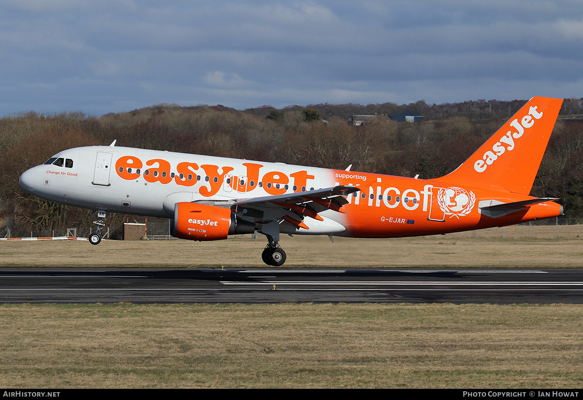 Aircraft Photo of G-EJAR | Airbus A319-111 | EasyJet | AirHistory.net #390717