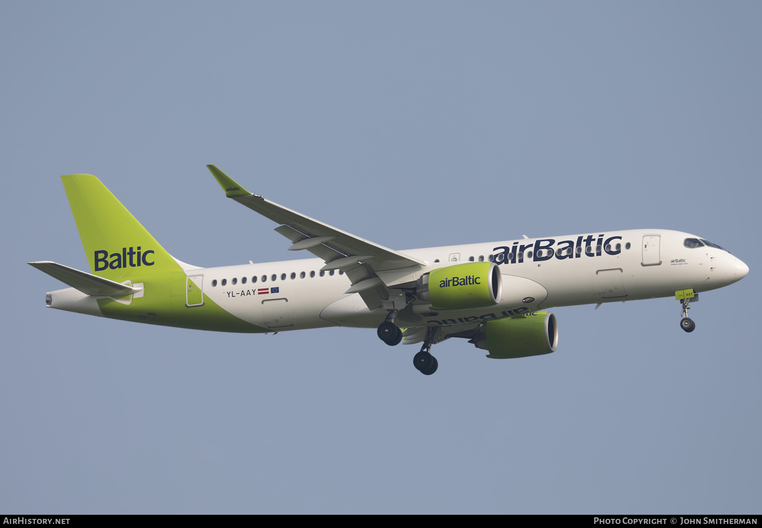 Aircraft Photo of YL-AAY | Airbus A220-371 (BD-500-1A11) | AirBaltic | AirHistory.net #390718