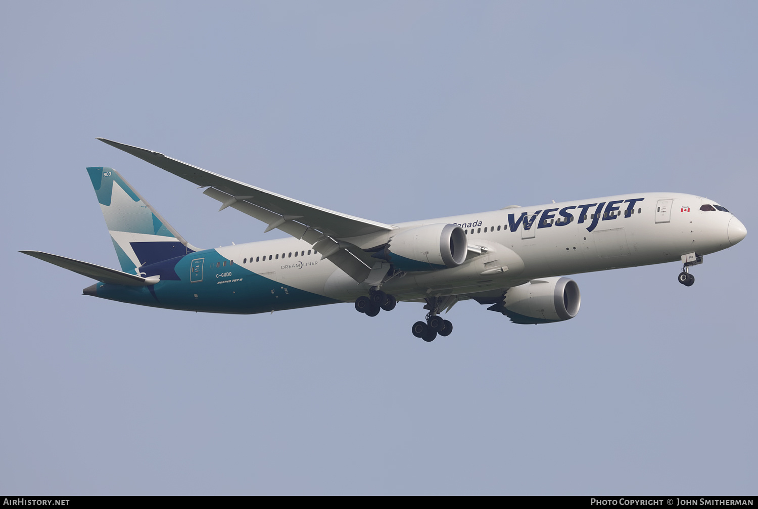 Aircraft Photo of C-GUDO | Boeing 787-9 Dreamliner | WestJet | AirHistory.net #390719