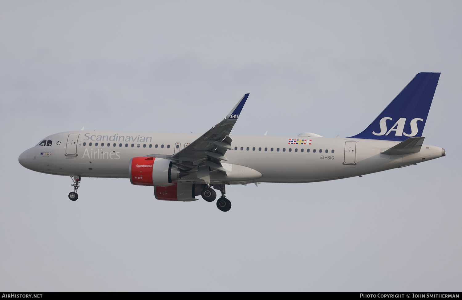 Aircraft Photo of EI-SIG | Airbus A320-251N | Scandinavian Airlines - SAS | AirHistory.net #390730