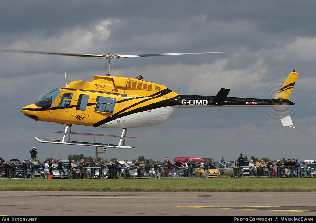 Aircraft Photo of G-LIMO | Bell 206L-1 LongRanger II | Dragon Helicopters | AirHistory.net #390786