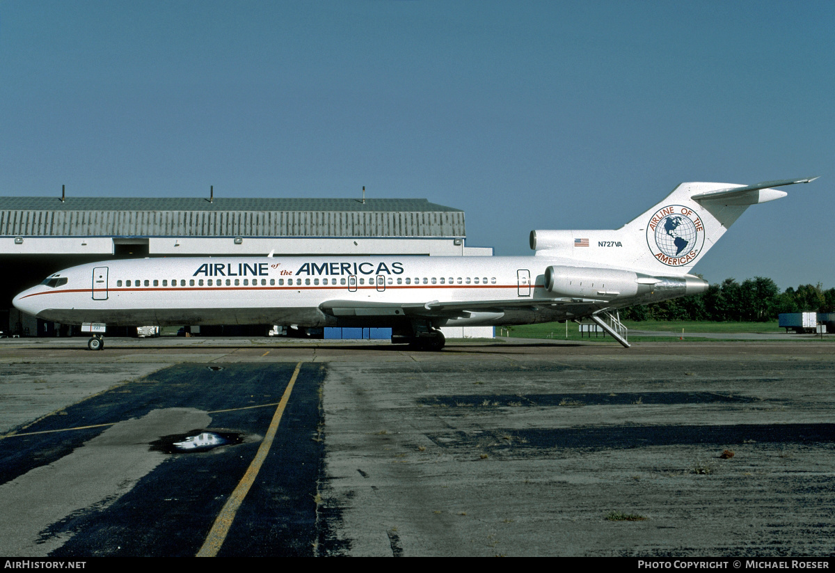 Aircraft Photo of N727VA | Boeing 727-221/Adv(RE) Super 27 | Airline of the Americas | AirHistory.net #390860