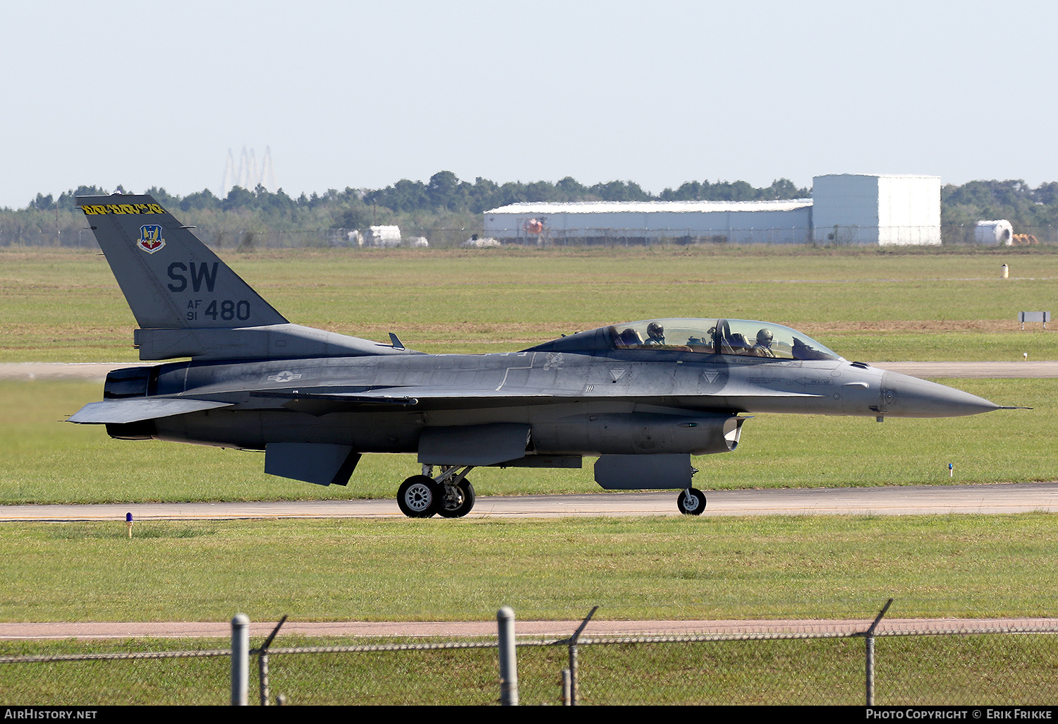 Aircraft Photo of 91-0480 / AF91-480 | General Dynamics F-16DM Fighting Falcon | USA - Air Force | AirHistory.net #390899