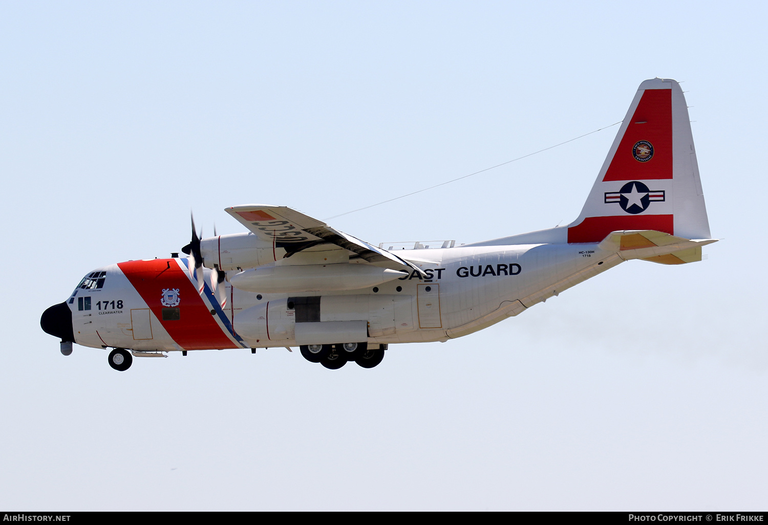Aircraft Photo of 1718 | Lockheed HC-130H Hercules (L-382) | USA - Coast Guard | AirHistory.net #390904