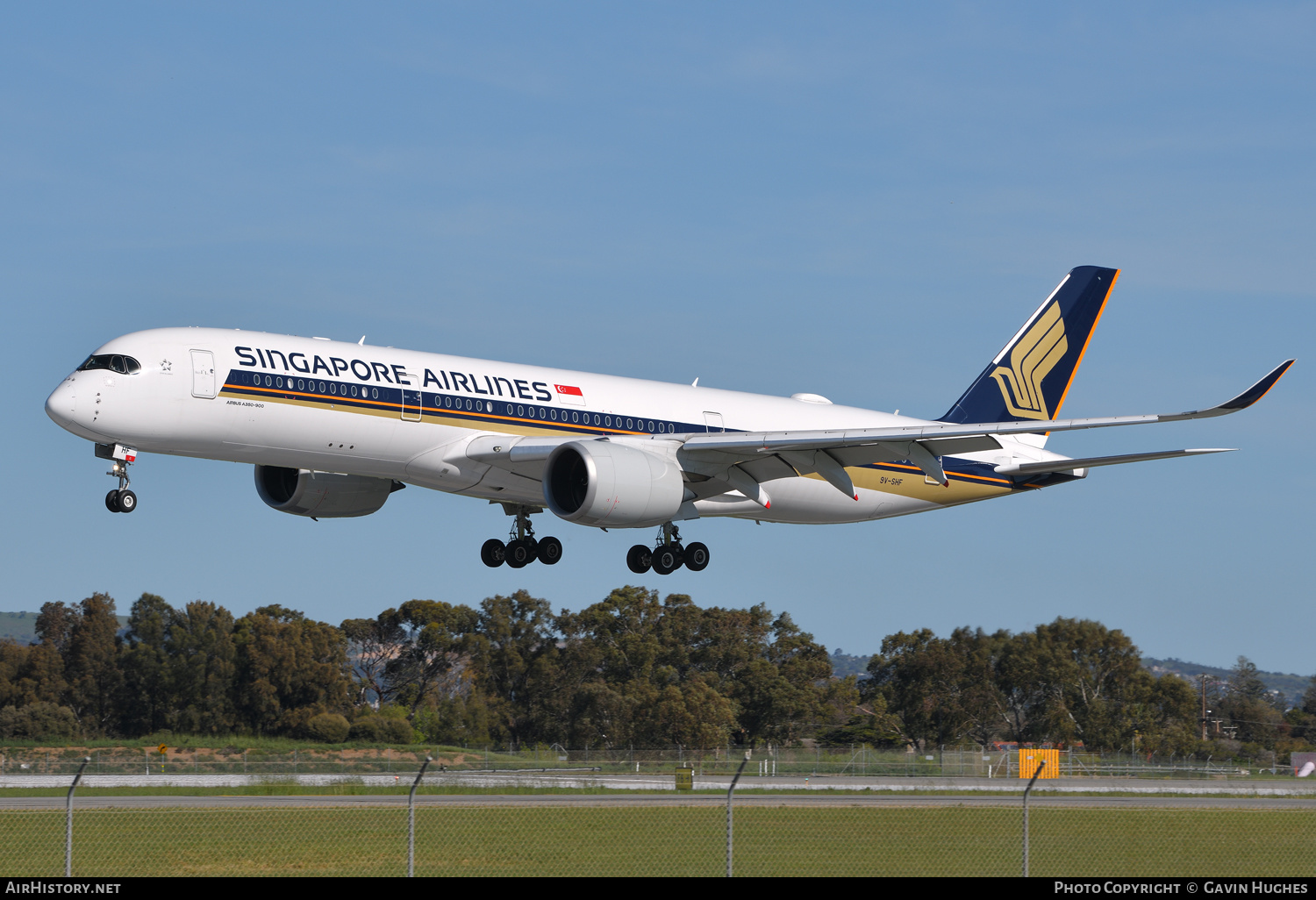 Aircraft Photo of 9V-SHF | Airbus A350-941 | Singapore Airlines | AirHistory.net #390921