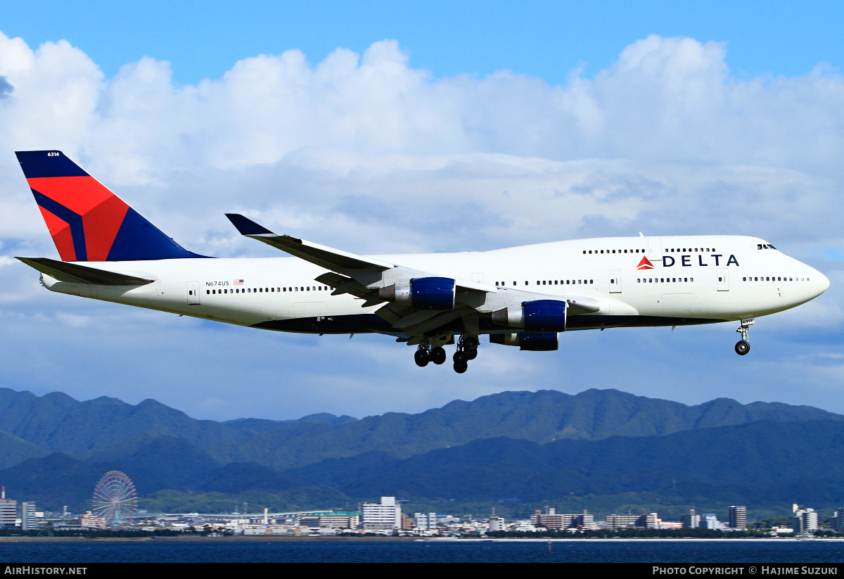 Aircraft Photo of N674US | Boeing 747-451 | Delta Air Lines | AirHistory.net #390952