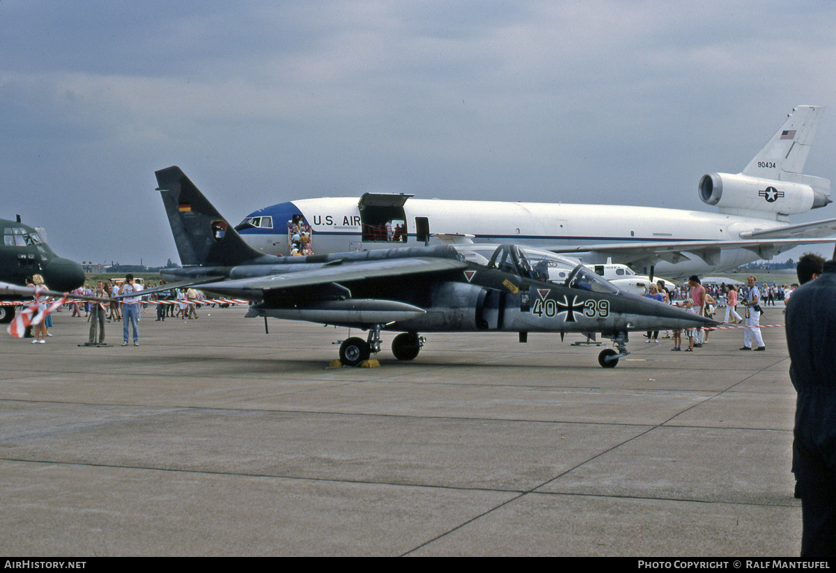 Aircraft Photo of 4039 | Dassault-Dornier Alpha Jet A | Germany - Air Force | AirHistory.net #390972