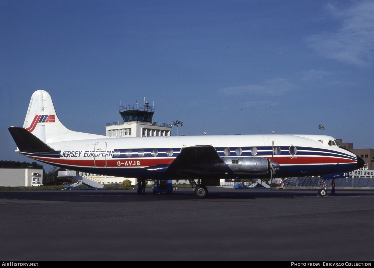 Aircraft Photo of G-AVJB | Vickers 815 Viscount | Jersey European Airways | AirHistory.net #391016