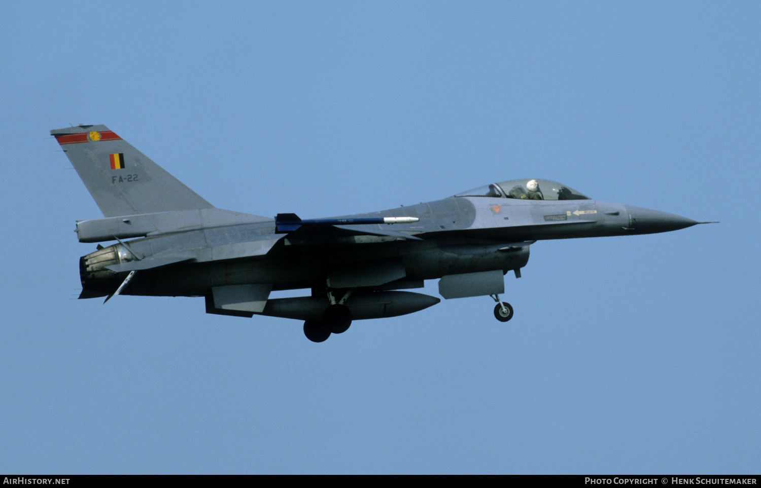 Aircraft Photo of FA-22 | General Dynamics F-16A Fighting Falcon | Belgium - Air Force | AirHistory.net #391037