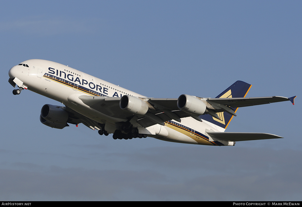 Aircraft Photo of 9V-SKK | Airbus A380-841 | Singapore Airlines | AirHistory.net #391074