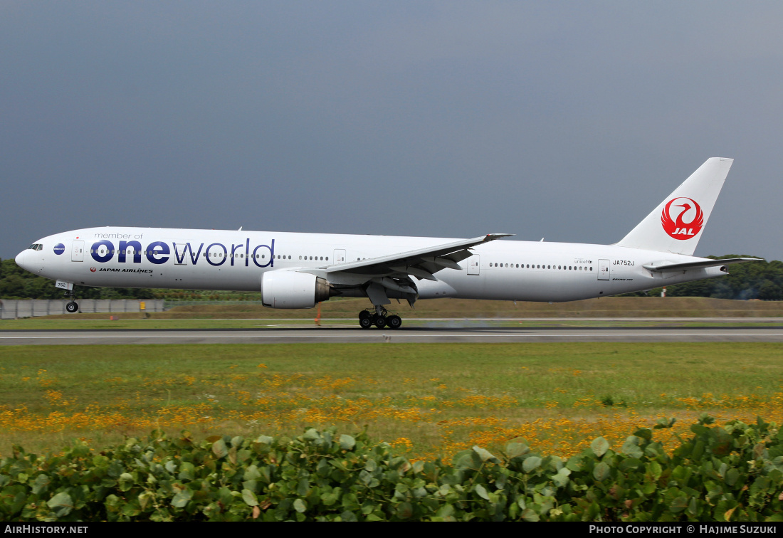 Aircraft Photo of JA752J | Boeing 777-346 | Japan Airlines - JAL | AirHistory.net #391084