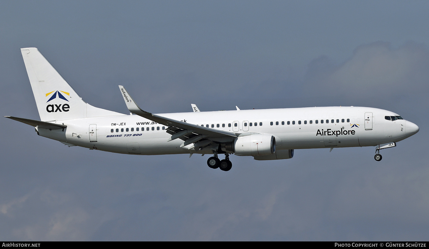 Aircraft Photo of OM-JEX | Boeing 737-8AS | AirExplore - Axe | AirHistory.net #391091