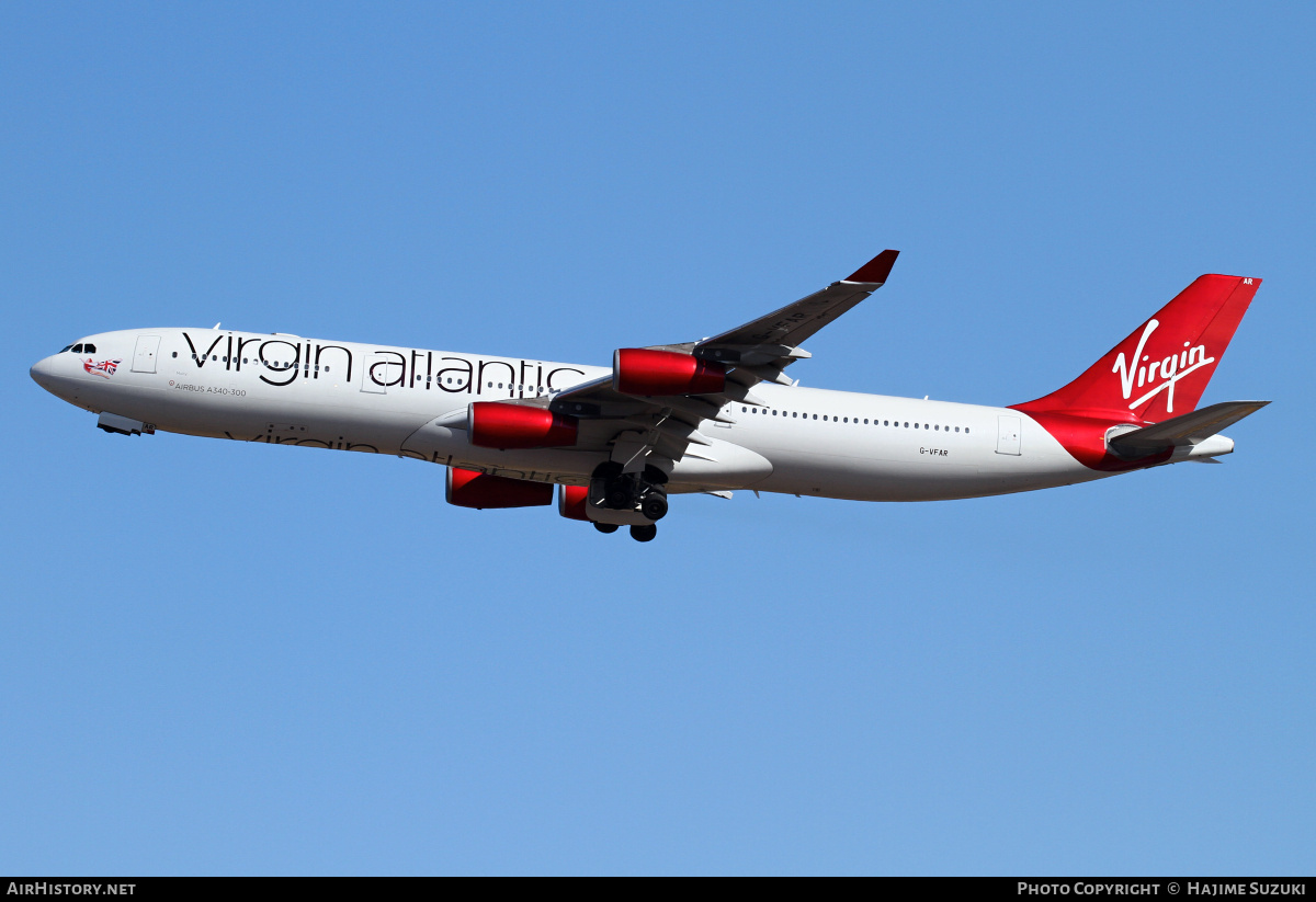 Aircraft Photo of G-VFAR | Airbus A340-313 | Virgin Atlantic Airways | AirHistory.net #391104