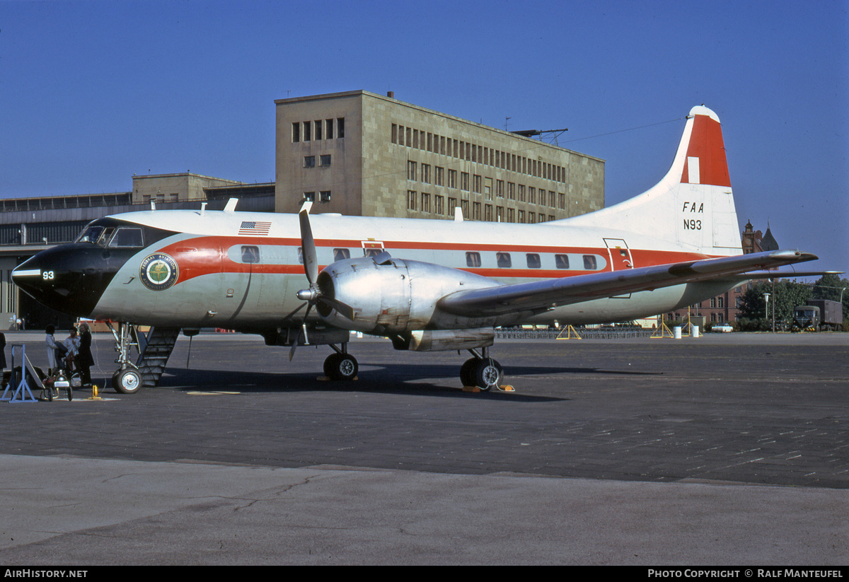 Aircraft Photo of N93 | Convair ET-29C | FAA - Federal Aviation Administration | AirHistory.net #391149