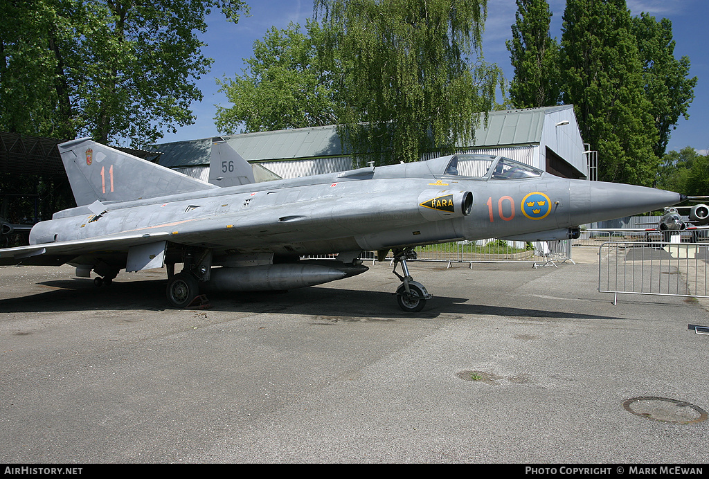 Aircraft Photo of 35518 | Saab J35F-2 Draken | Sweden - Air Force | AirHistory.net #391152