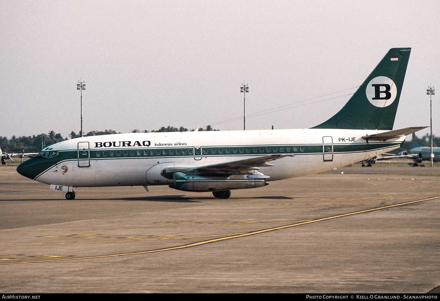 Aircraft Photo of PK-IJE | Boeing 737-2H6/Adv | Bouraq Indonesia Airlines | AirHistory.net #391167
