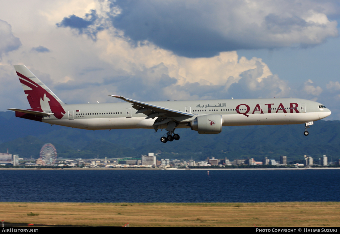 Aircraft Photo of A7-BAG | Boeing 777-3DZ/ER | Qatar Airways | AirHistory.net #391187